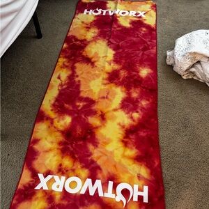 Red and Yellow Yoga Mat
